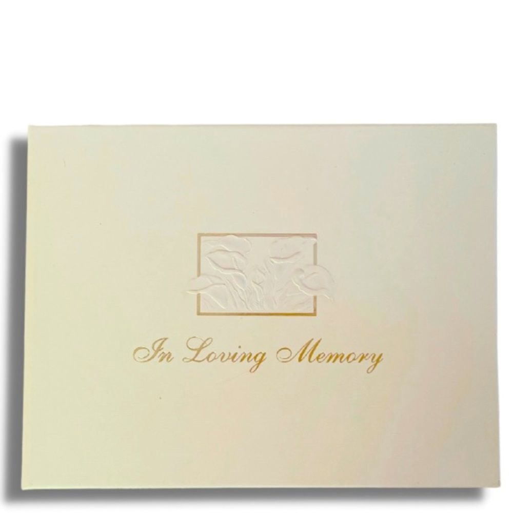 Vintage Inspired Guest Book for Memorial Reception